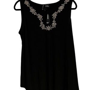 New Directions Black Sleeveless Top | 1X | NWT
